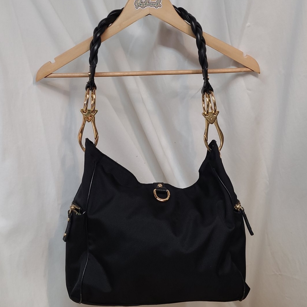 JPK PARIS 75 chunky blk shoulder bag with gold